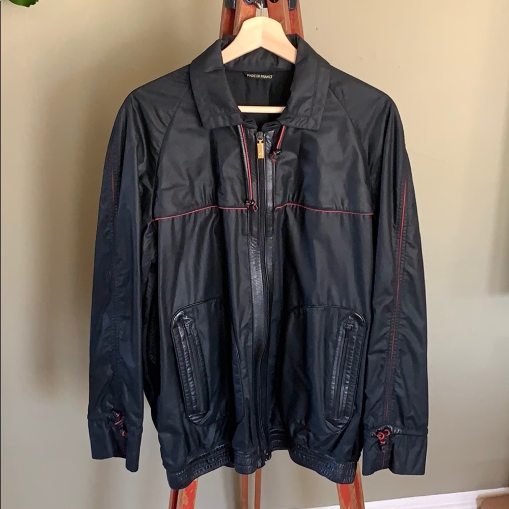 Amazing Zilli windbreaker with leather trim